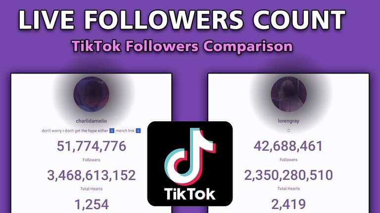 Tiktok Follower Comparison: 4 Best Live Counters [2022]